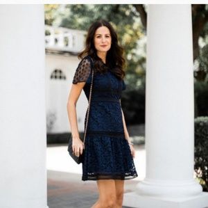 Navy Ann Taylor dress